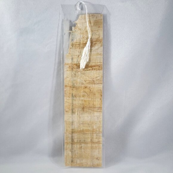 Vintage Egyptian Papyrus Bookmark Hand Painted Geese Birds Hieroglyphics Art - Picture 4 of 6